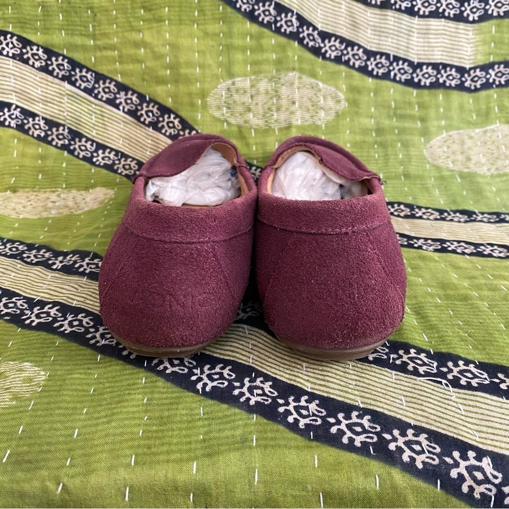 Vionic Purple Plum Debbie Casual Slip-On Suede Driving Flats Moccasins Size 8 - Picture 4 of 13